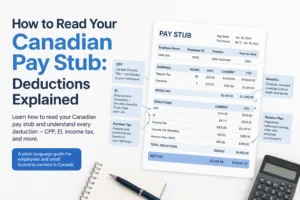 How to Read Your Canadian Pay Stub: Deductions Explained