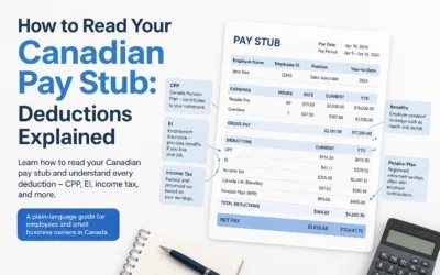 How to Read Your Canadian Pay Stub Deductions Explained